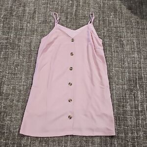 Pink Button-Down Dress